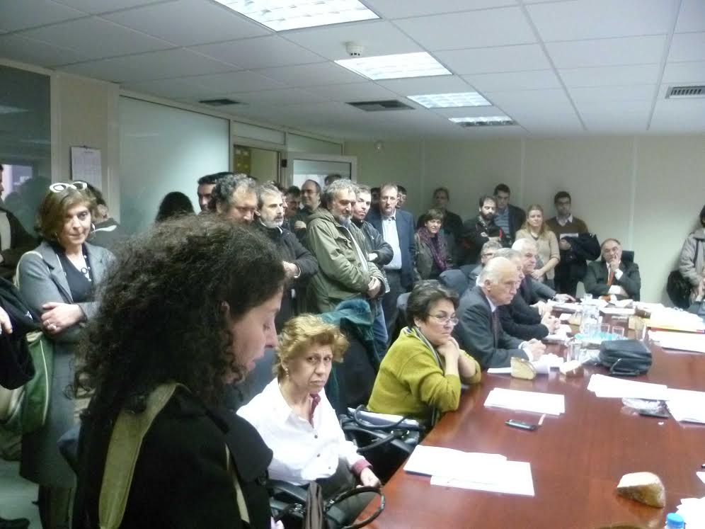 Κινητοποίηση μηχανικών στο ΕΤΑΑ, 13.2.2014