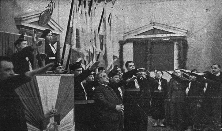 Ο σύντροφος του Πλεύρη σε... αρχαιοελληνικό χαιρετισμό